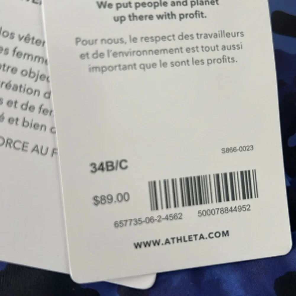 NWT ATHLETA TANKINI TOP - Picture 4 of 4